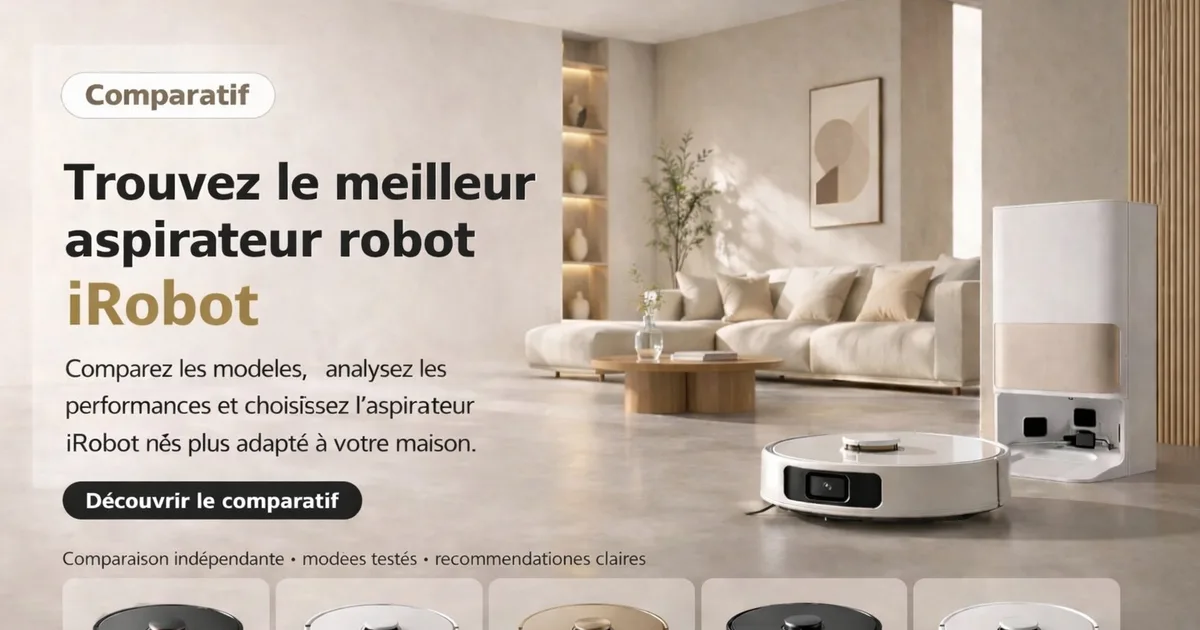 Comparatif des robots aspirateurs iRobot Roomba : trouvez le meilleur modèle pour votre maison