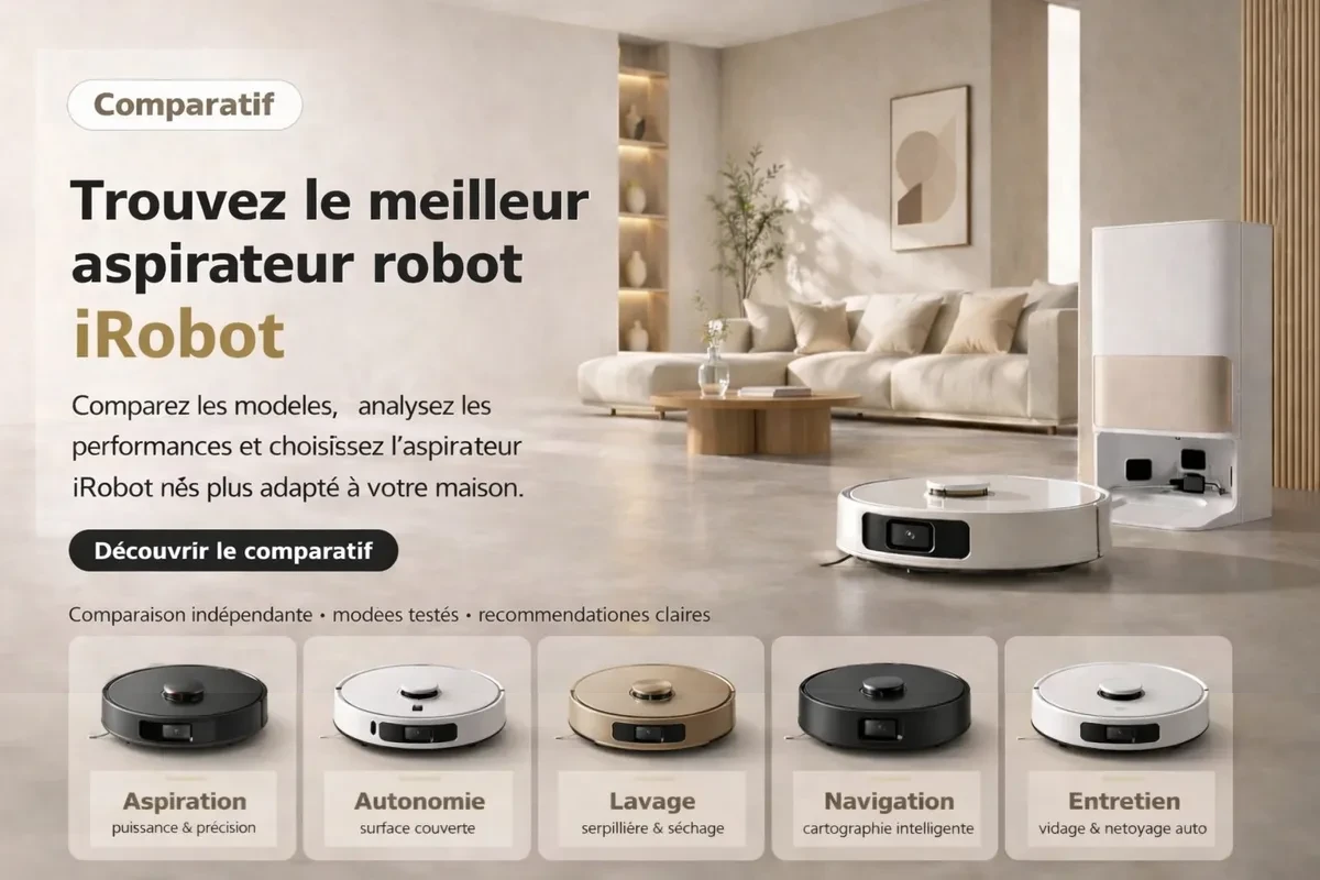 Comparatif des robots aspirateurs iRobot Roomba : trouvez le meilleur modèle pour votre maison